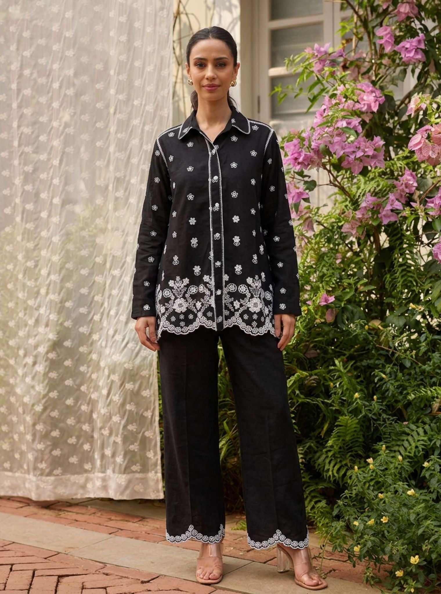 Clement Linen Black Co-ord Set