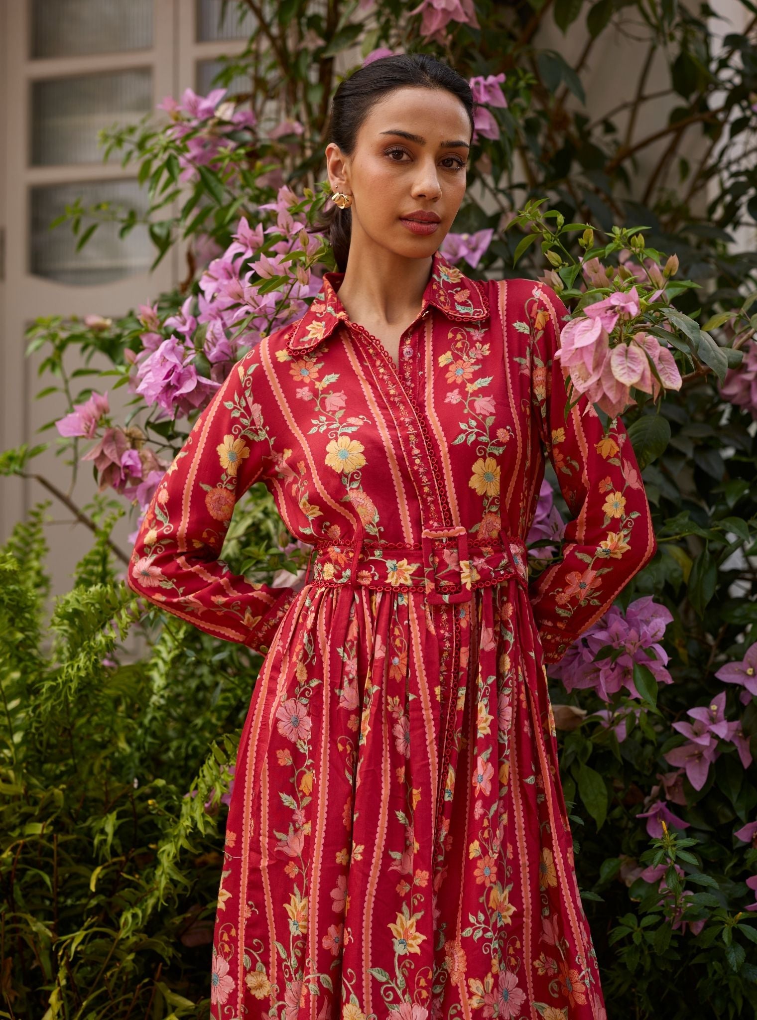 Taara Lawn Red Dress
