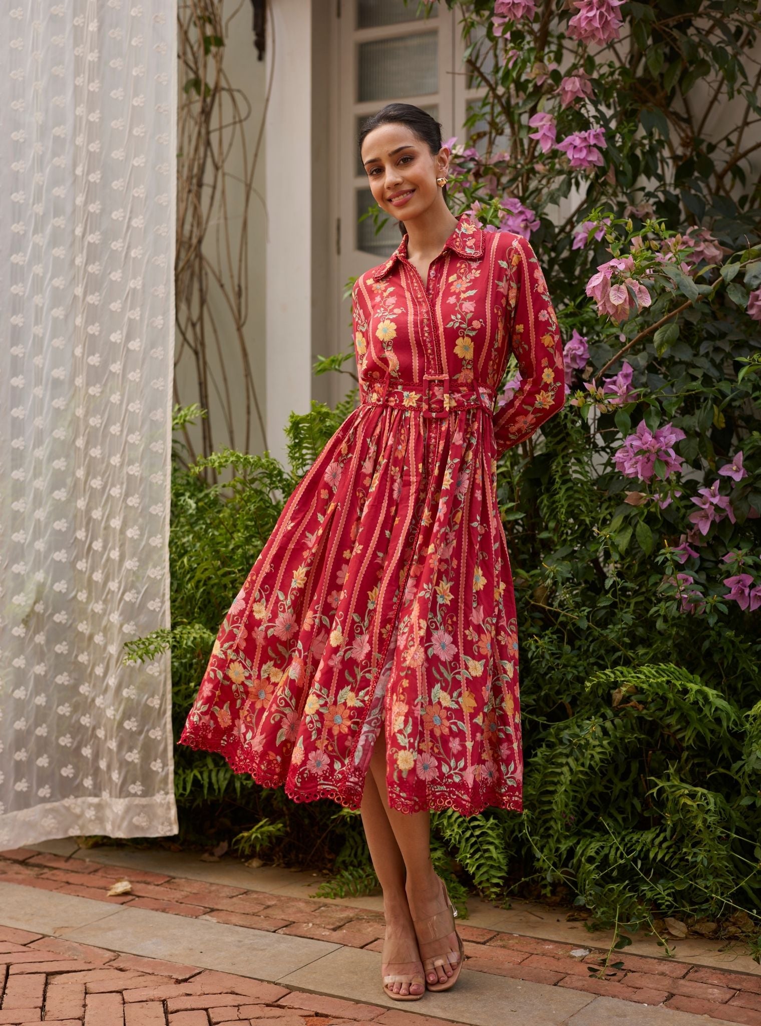 mul mul cotton dress SERENDIPITY' Off White Mulmul Cotton Dress TARAASI