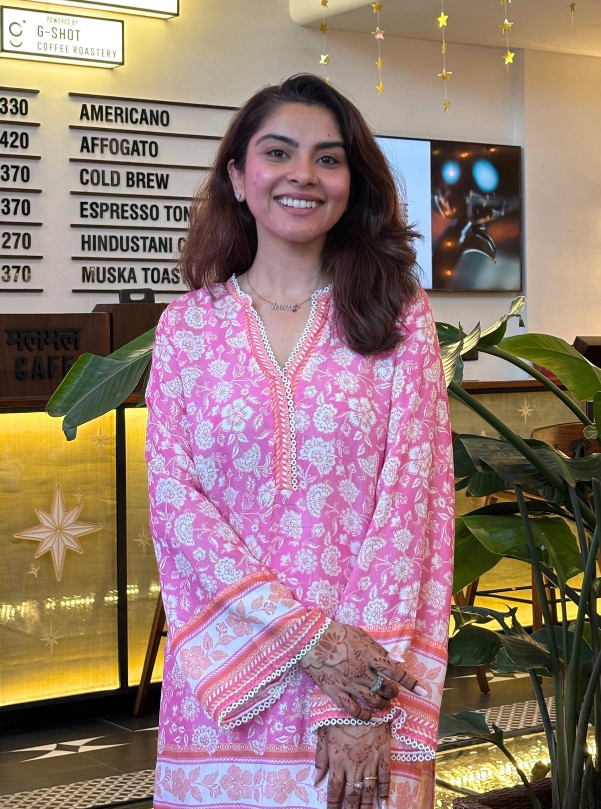 Feya Lawn Printed Pink Co-ord Set