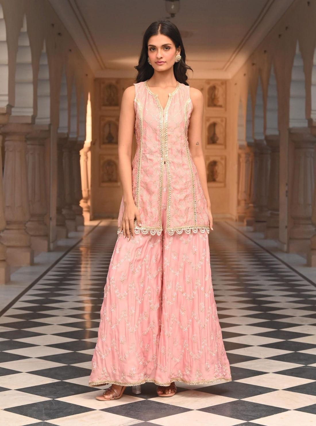 Mulmul Organza Shileh Pink Dupatta main image 0