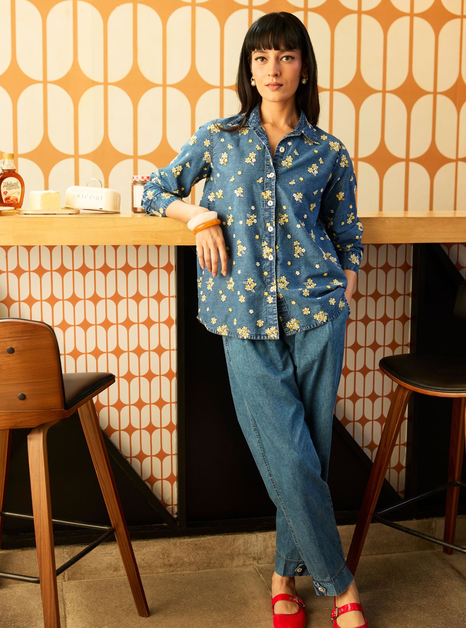 Vira Denim Mustard Shirt