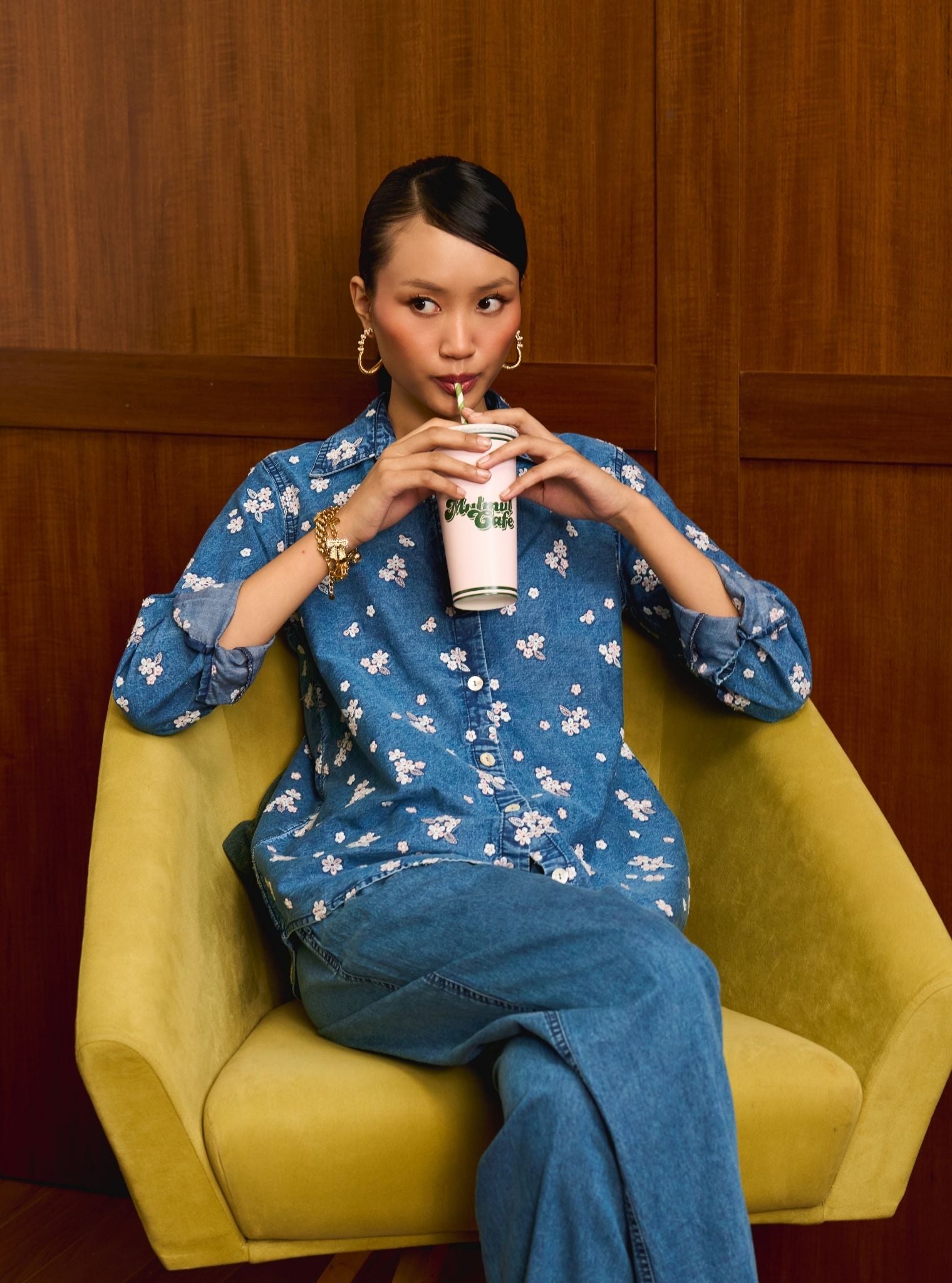 Vira Denim Pink Shirt