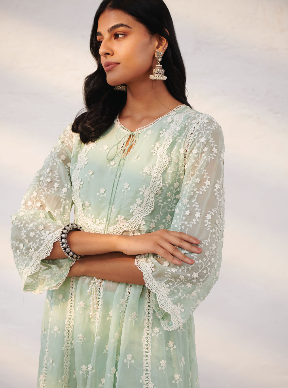 Mulul Organza Juniper Grey Jacket
