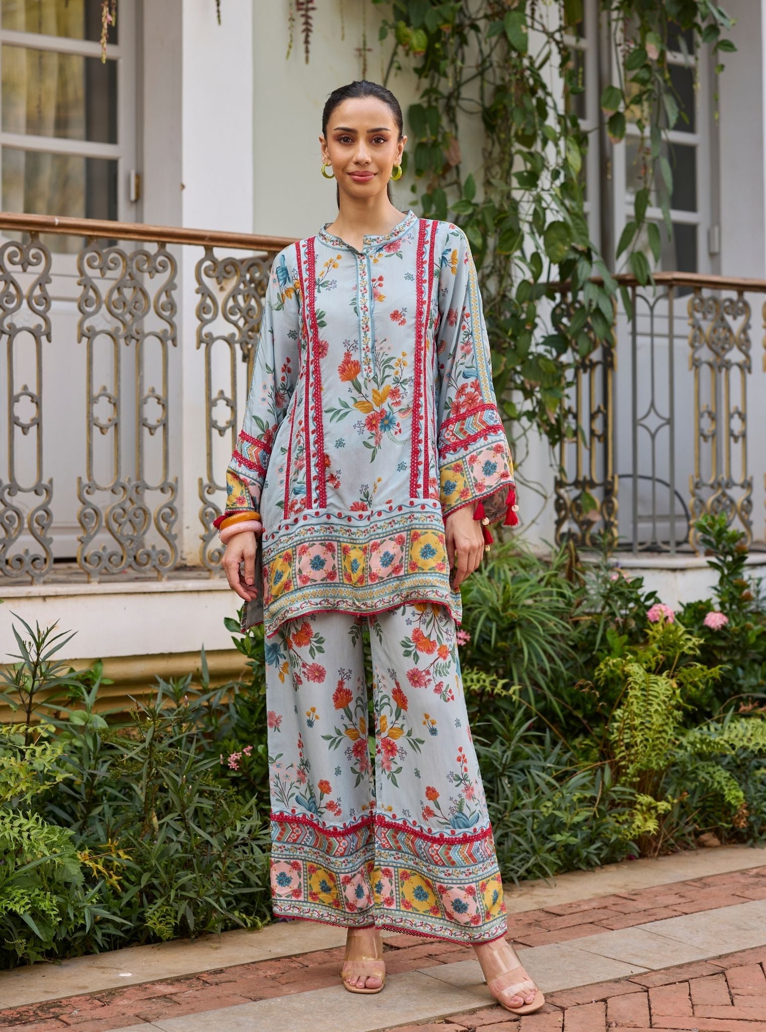 Kamala Lawn Blue Co-ord Set