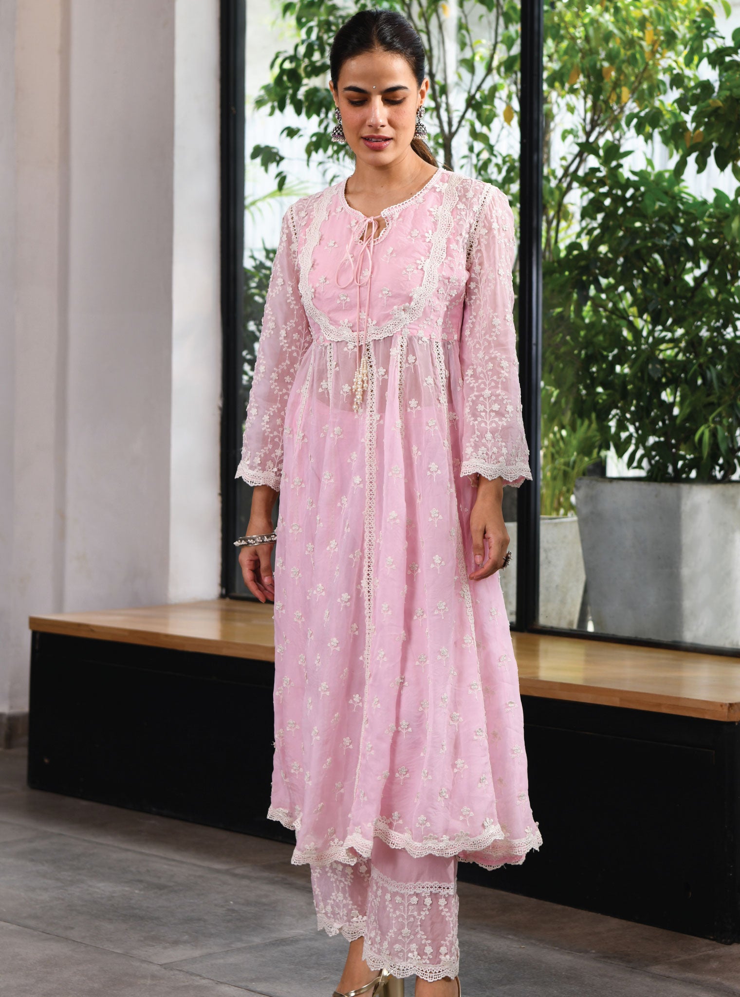 Mulmul Organza Sussex Anarkali Kurta