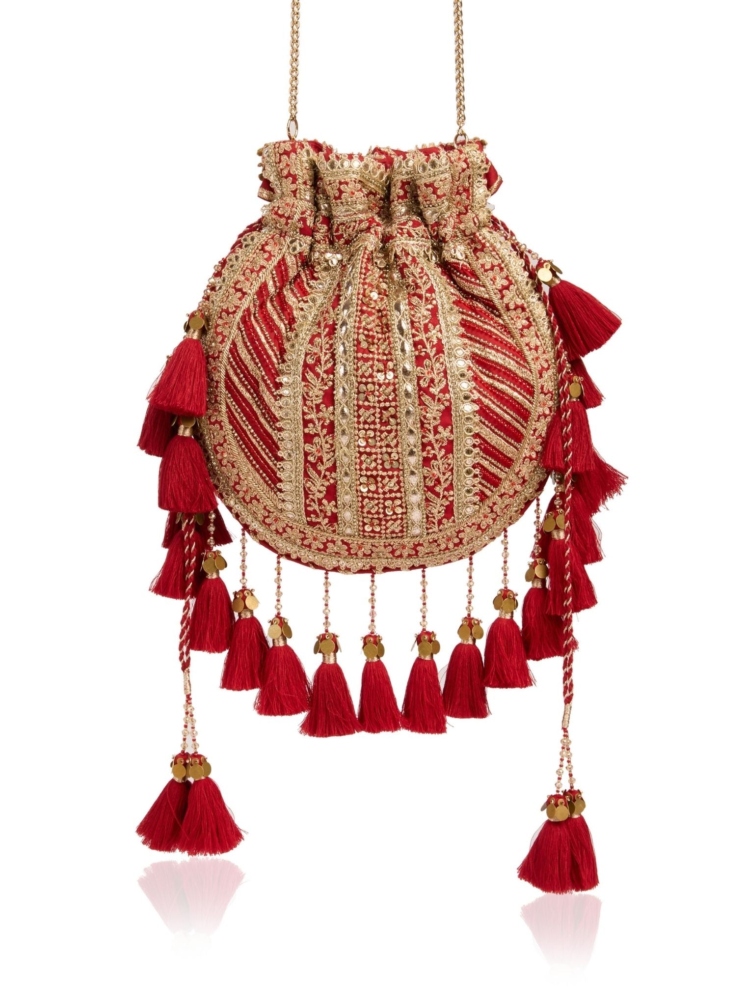 Radient Red Potli Bag