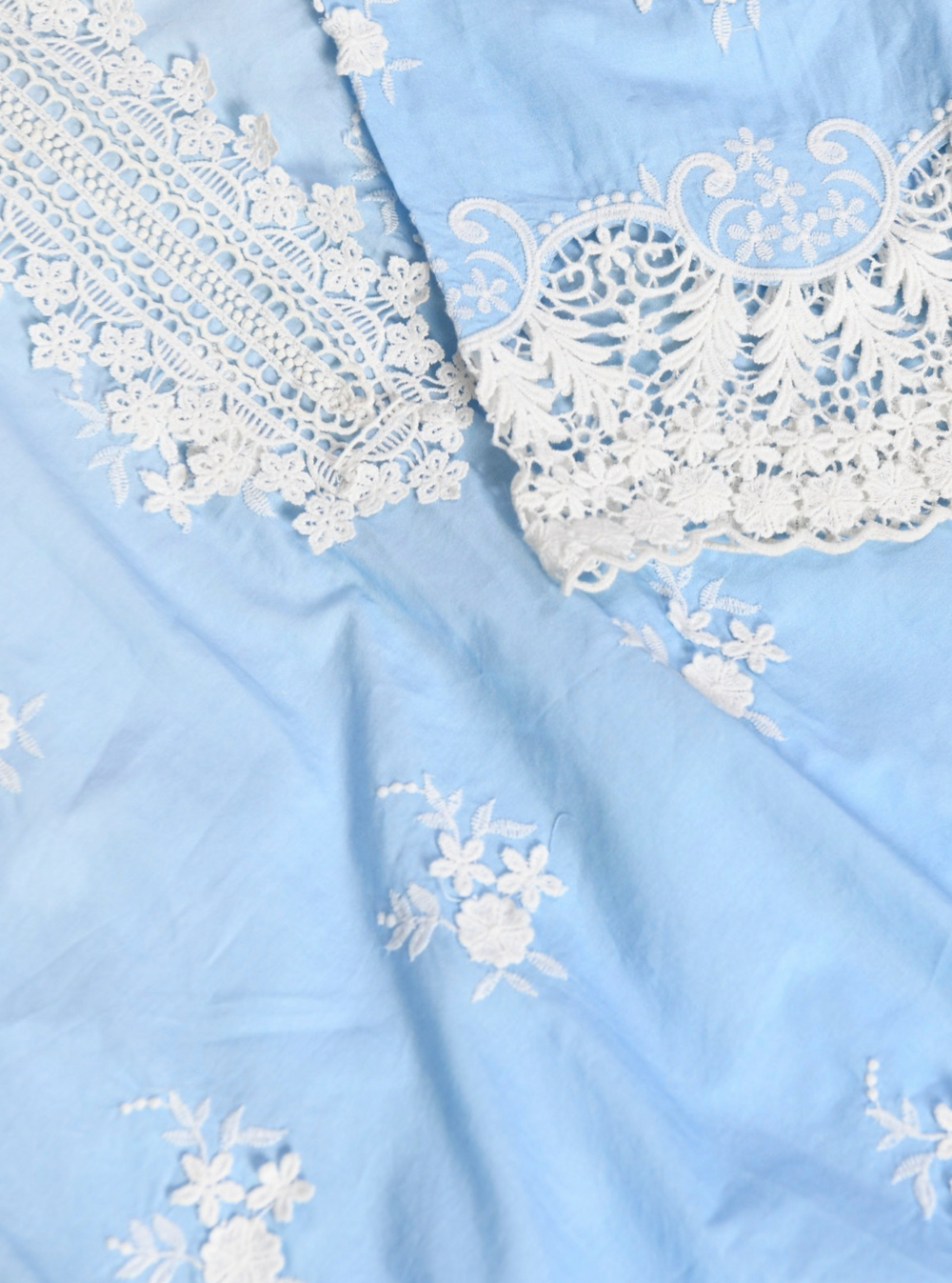 Chapoli Supima Cotton Blue Kurta Set