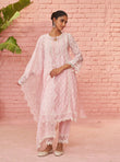 Aarina Organza Pink Kurta Set