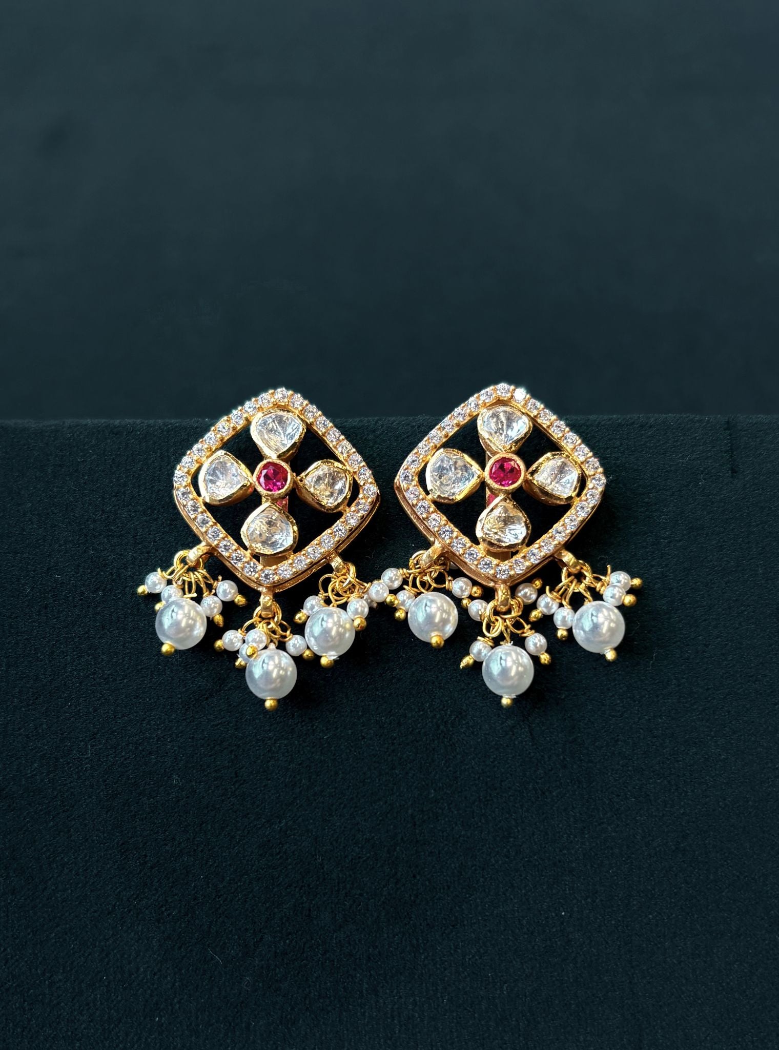 Pure Silver Raira Studs