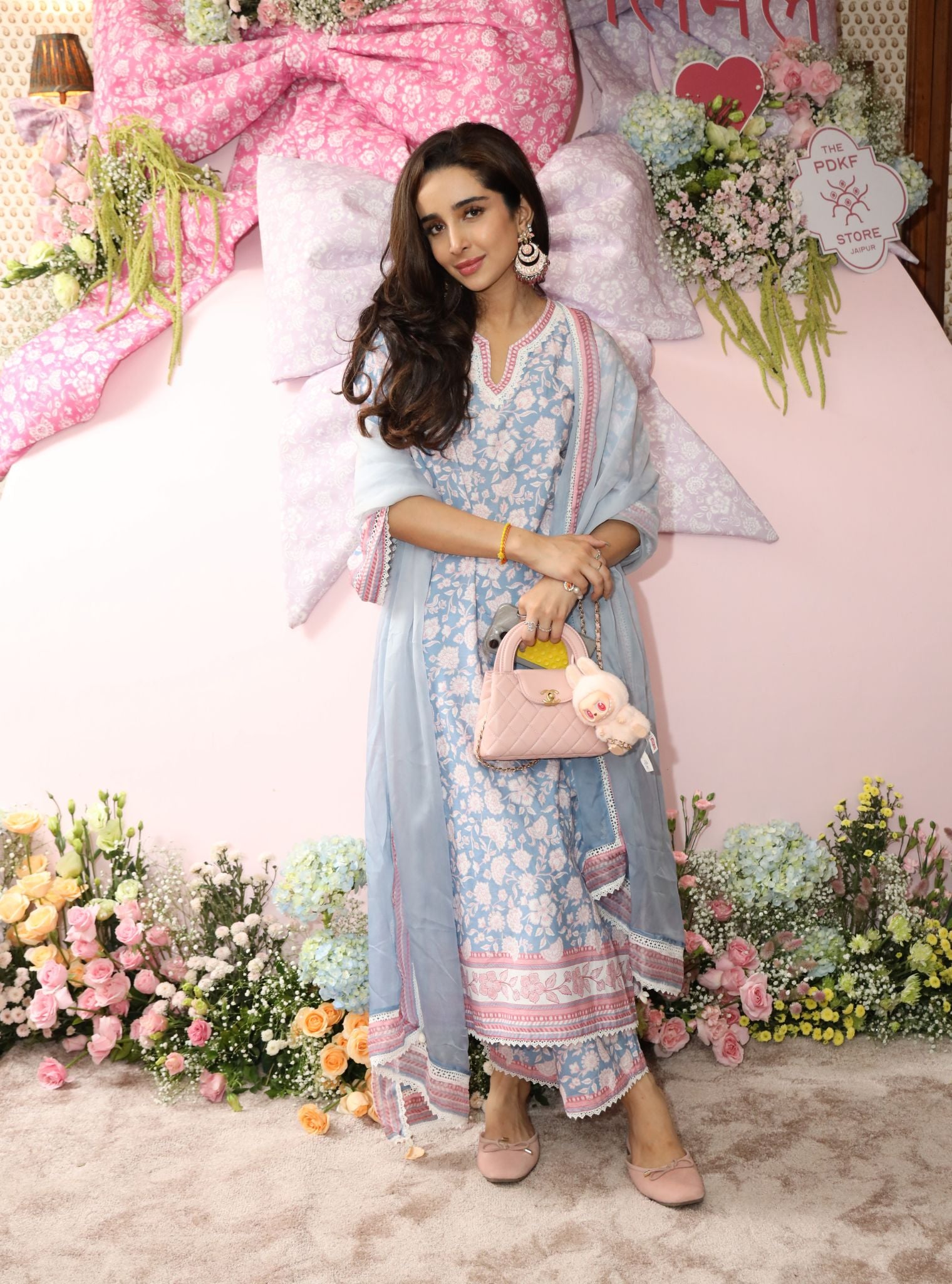 Rosabelle Steel Blue Mulmul Cotton Kurta Set