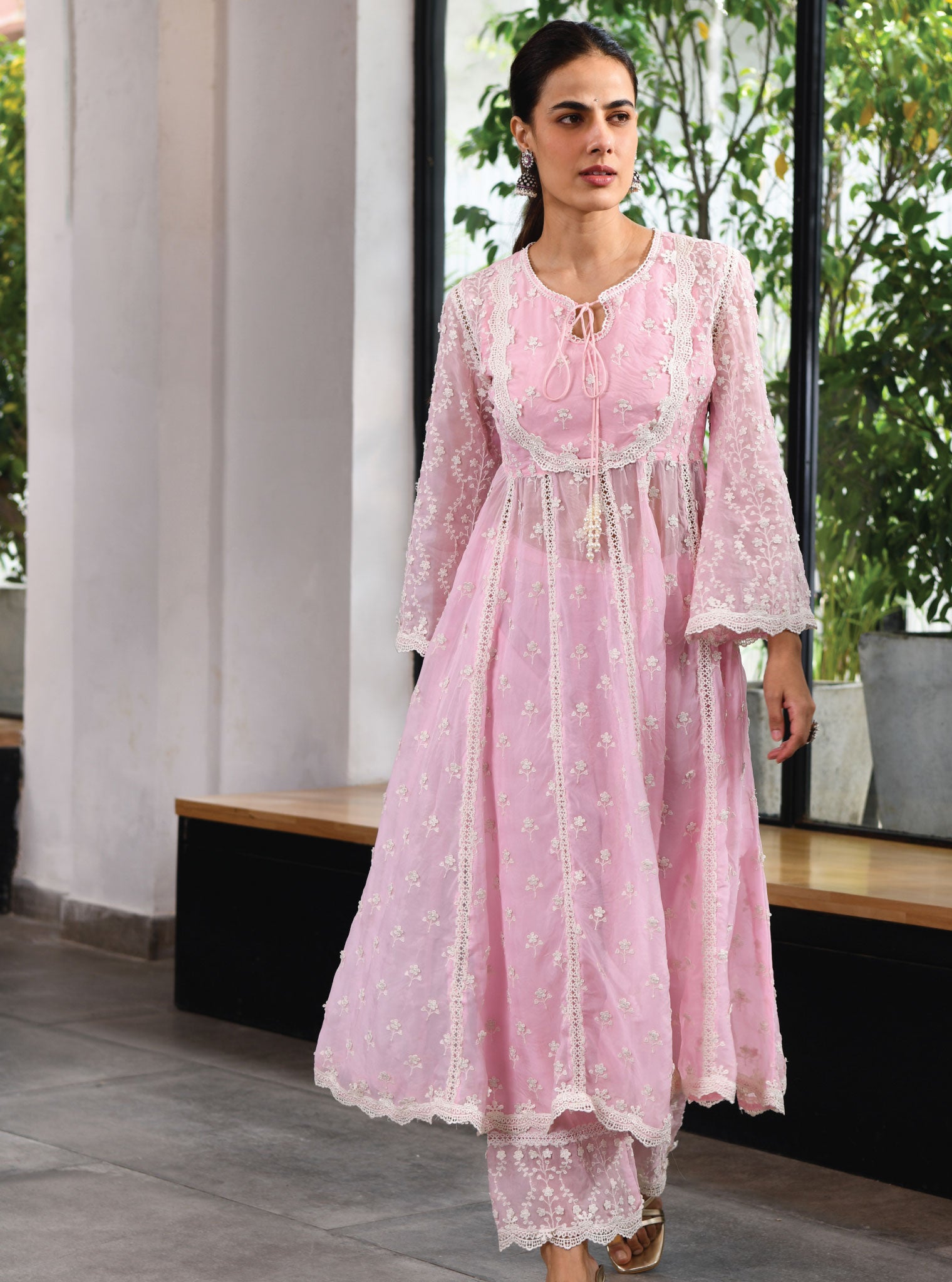 Mulmul Organza Sussex Anarkali Kurta