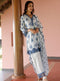 Mulmul Organza Ombre Yamya Blue Dupatta main image 0