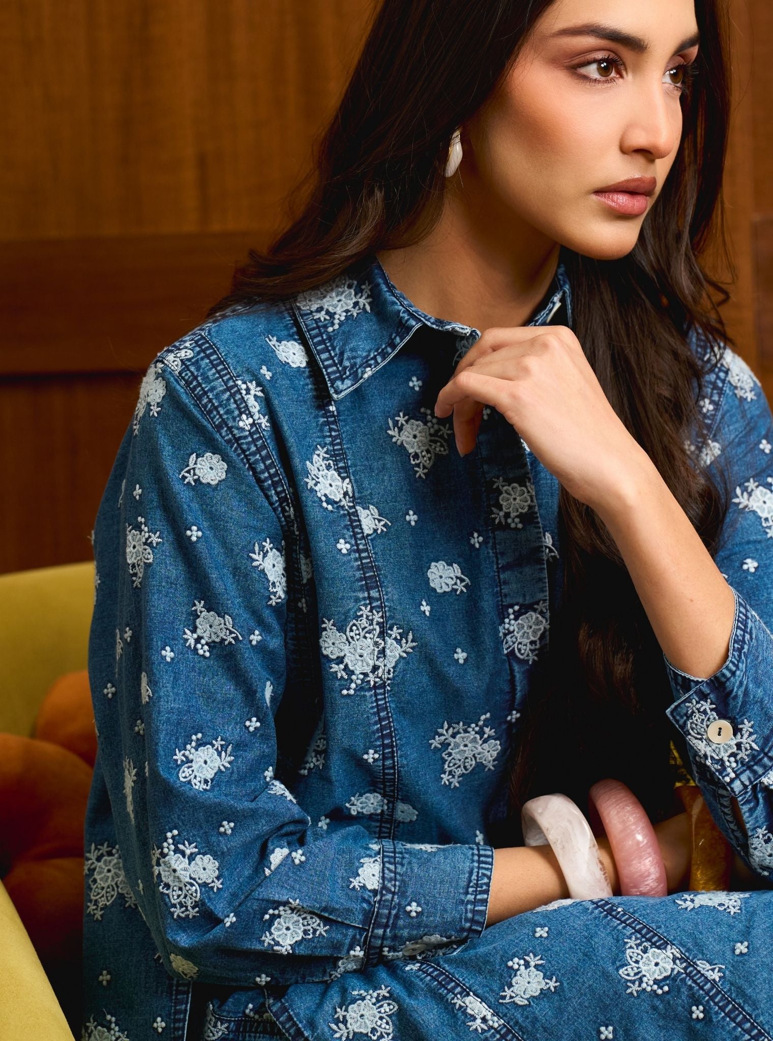 Viri Denim Light Blue Co-ord Set