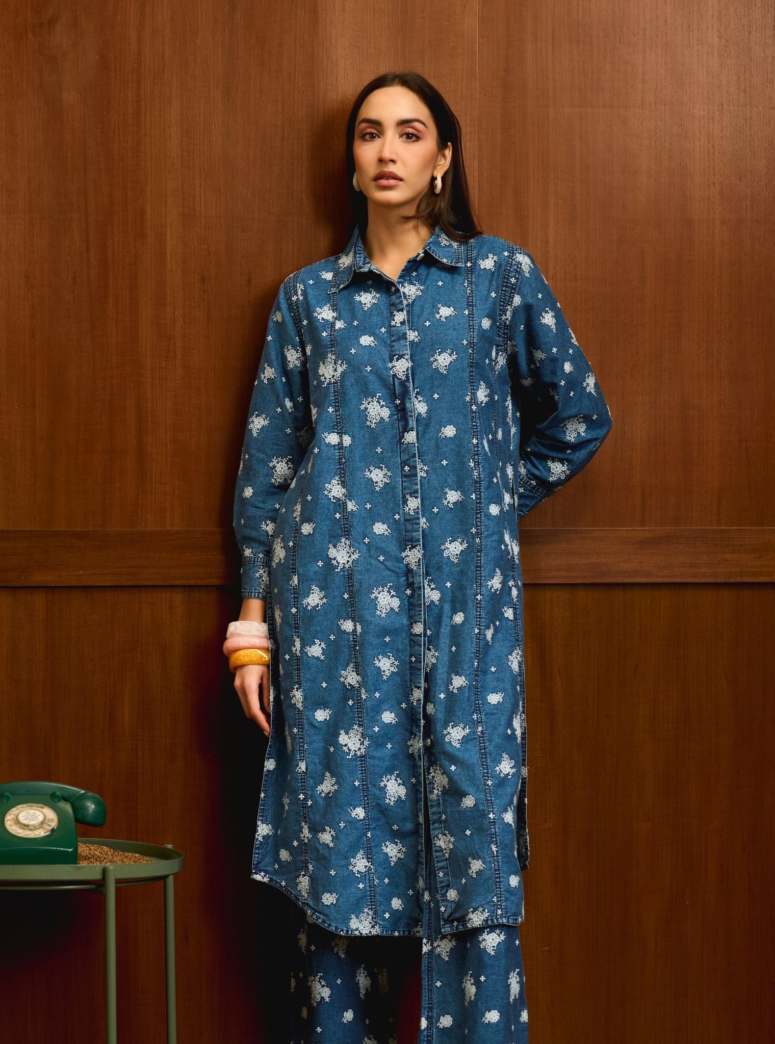 Viri Denim Light Blue Co-ord Set