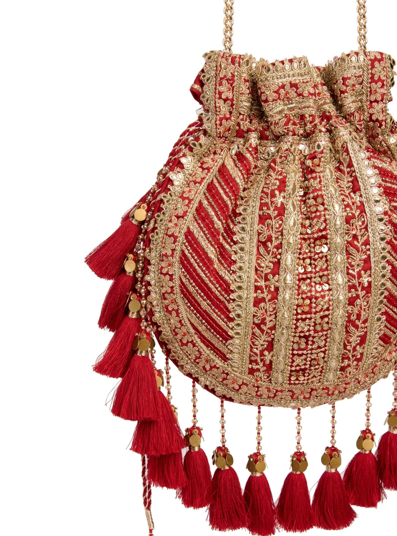 Radient Red Potli Bag
