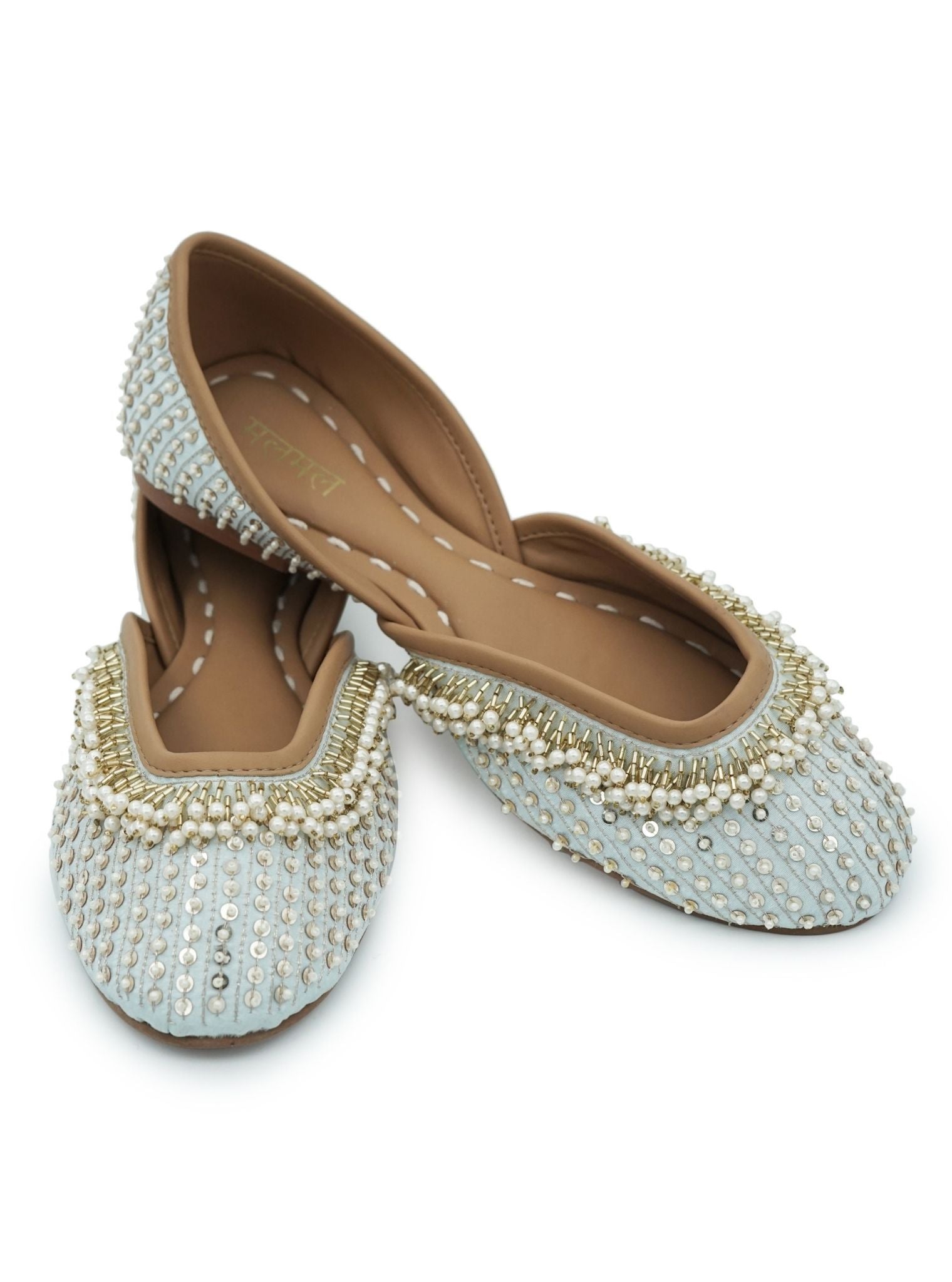 Mulmul Aira Light Blue Vegan Jutti