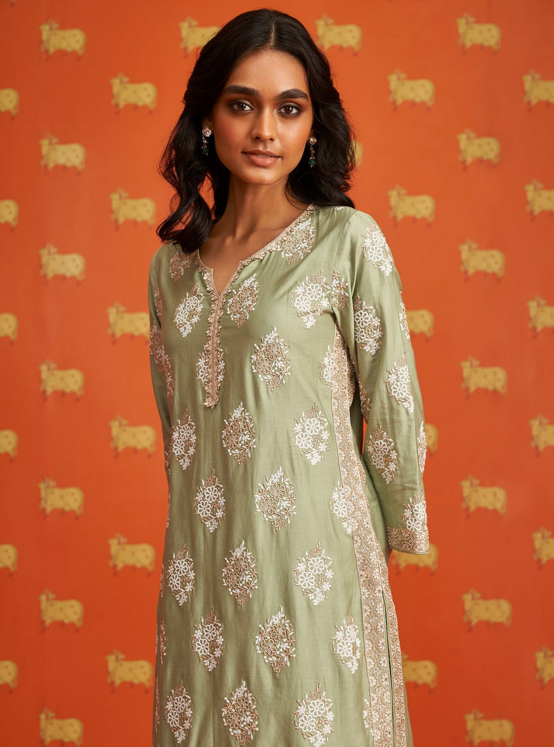 PIMA SATIN KEIKO KURTA