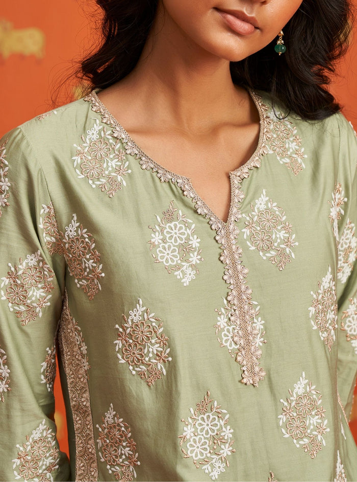 PIMA SATIN KEIKO KURTA