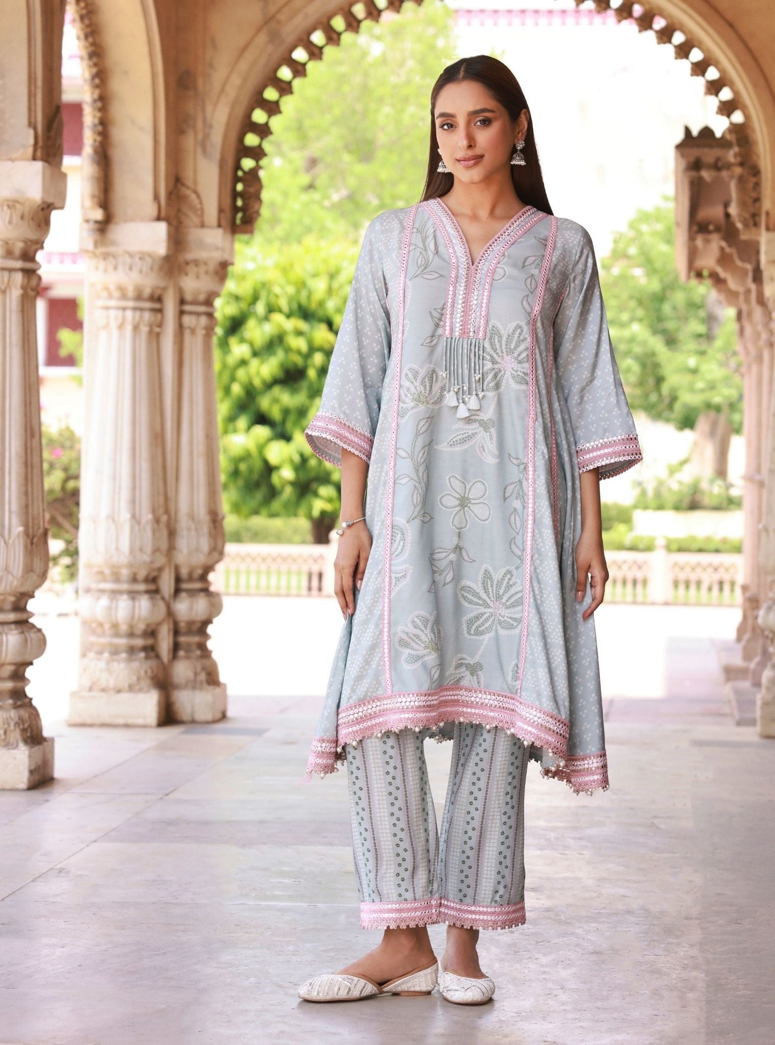 Vrishti Light Blue Kurta Set