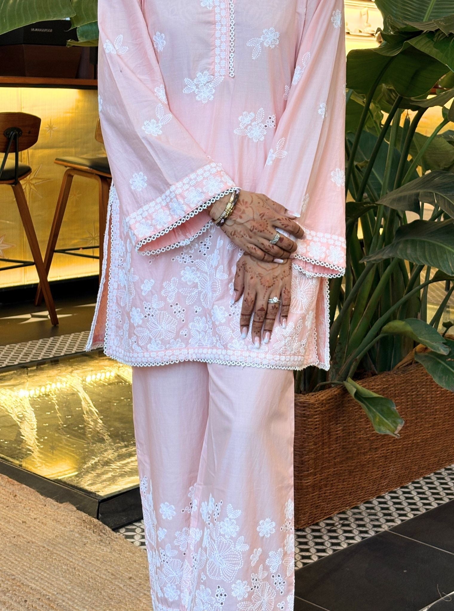 Kalani Supima Cotton Pink Co-ord Set