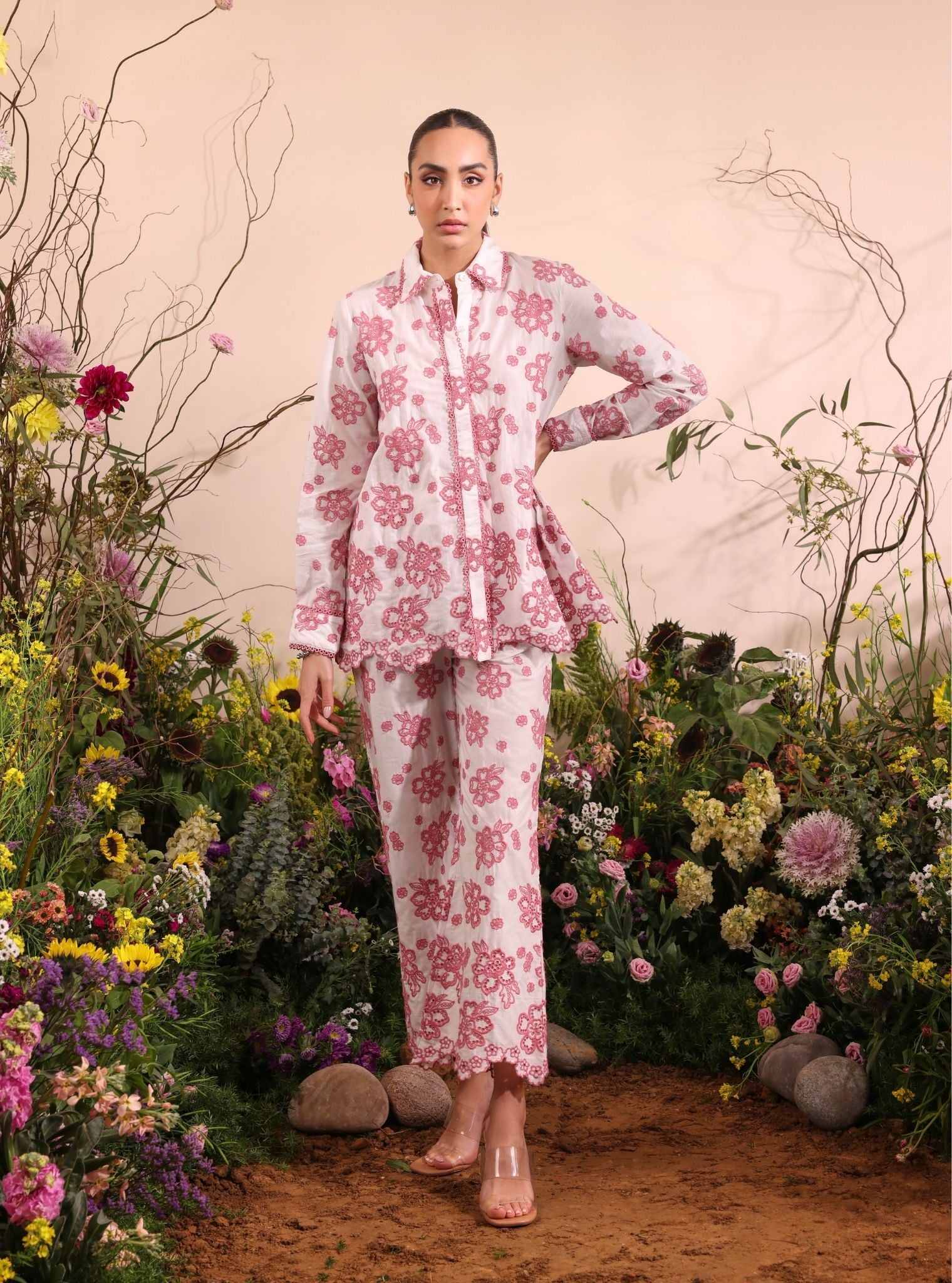 Mulmul Cotton Felix Off White Shirt With Mulmul Cotton Felix Off White Pant