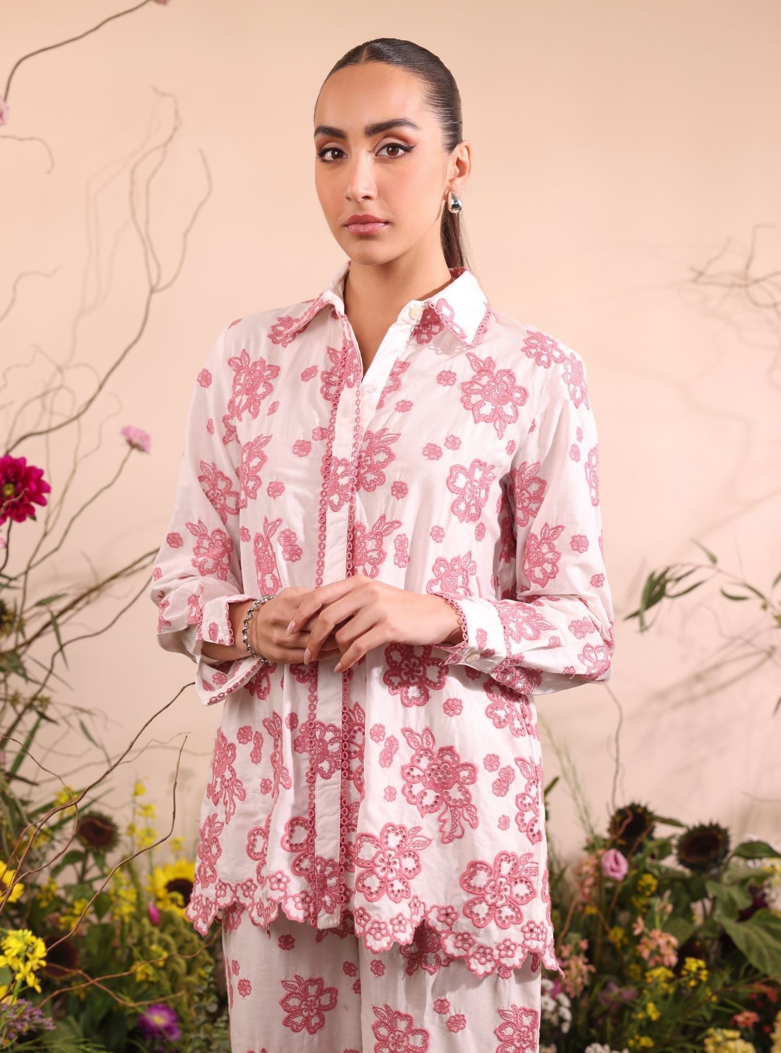 Mulmul Cotton Felix Off White Shirt With Mulmul Cotton Felix Off White Pant