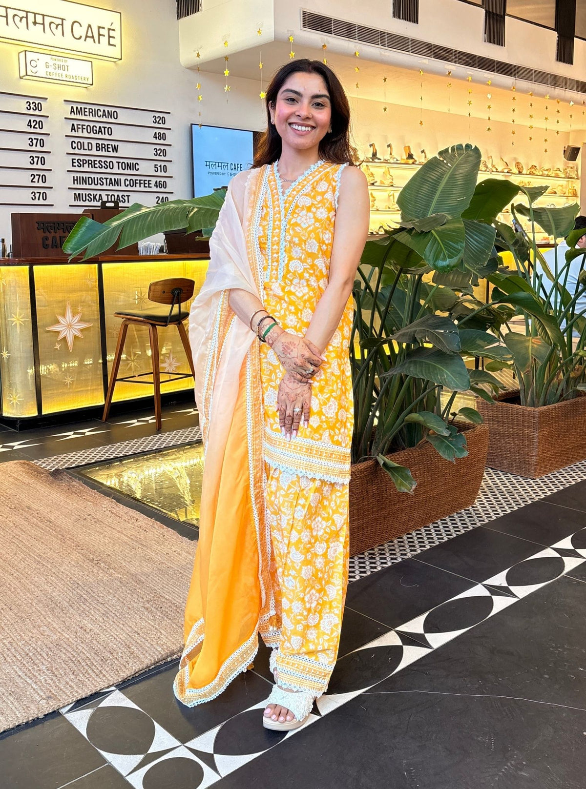 Ivya Supima Cotton Yellow Kurta Set