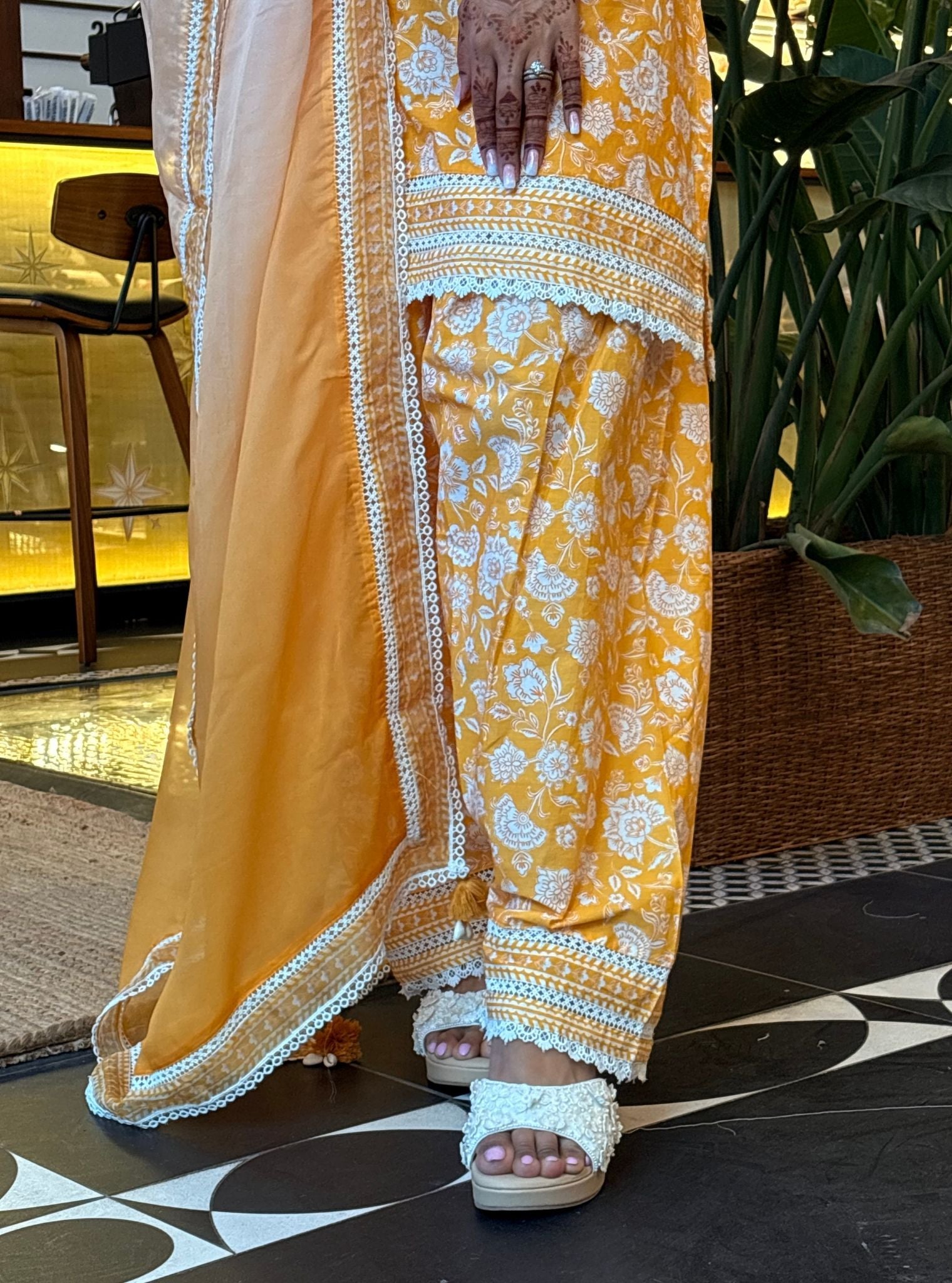 Ivya Supima Cotton Yellow Kurta Set