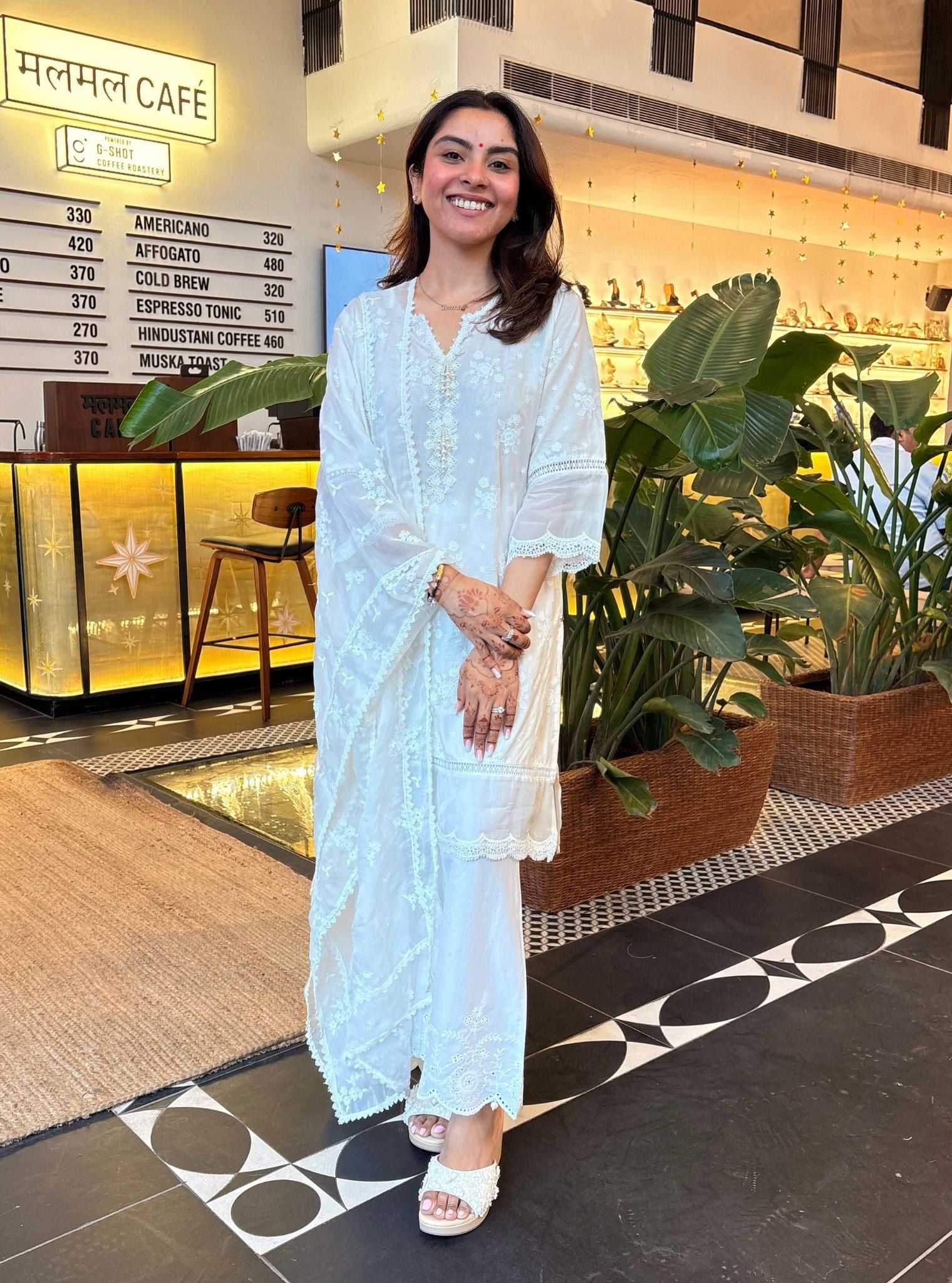 Emmie Supima Cotton White Kurta Set