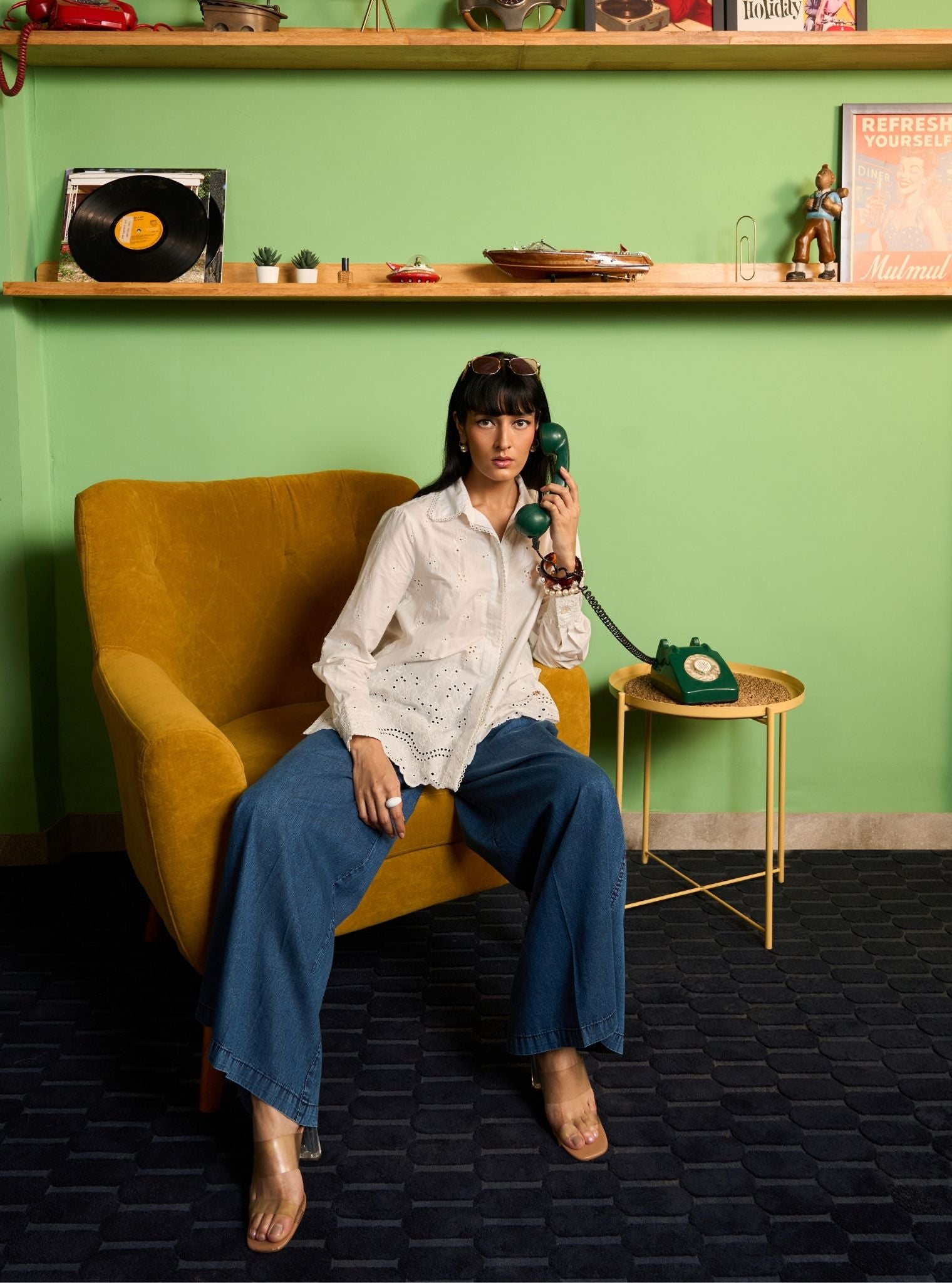 Zaniya Cotton White Shirt