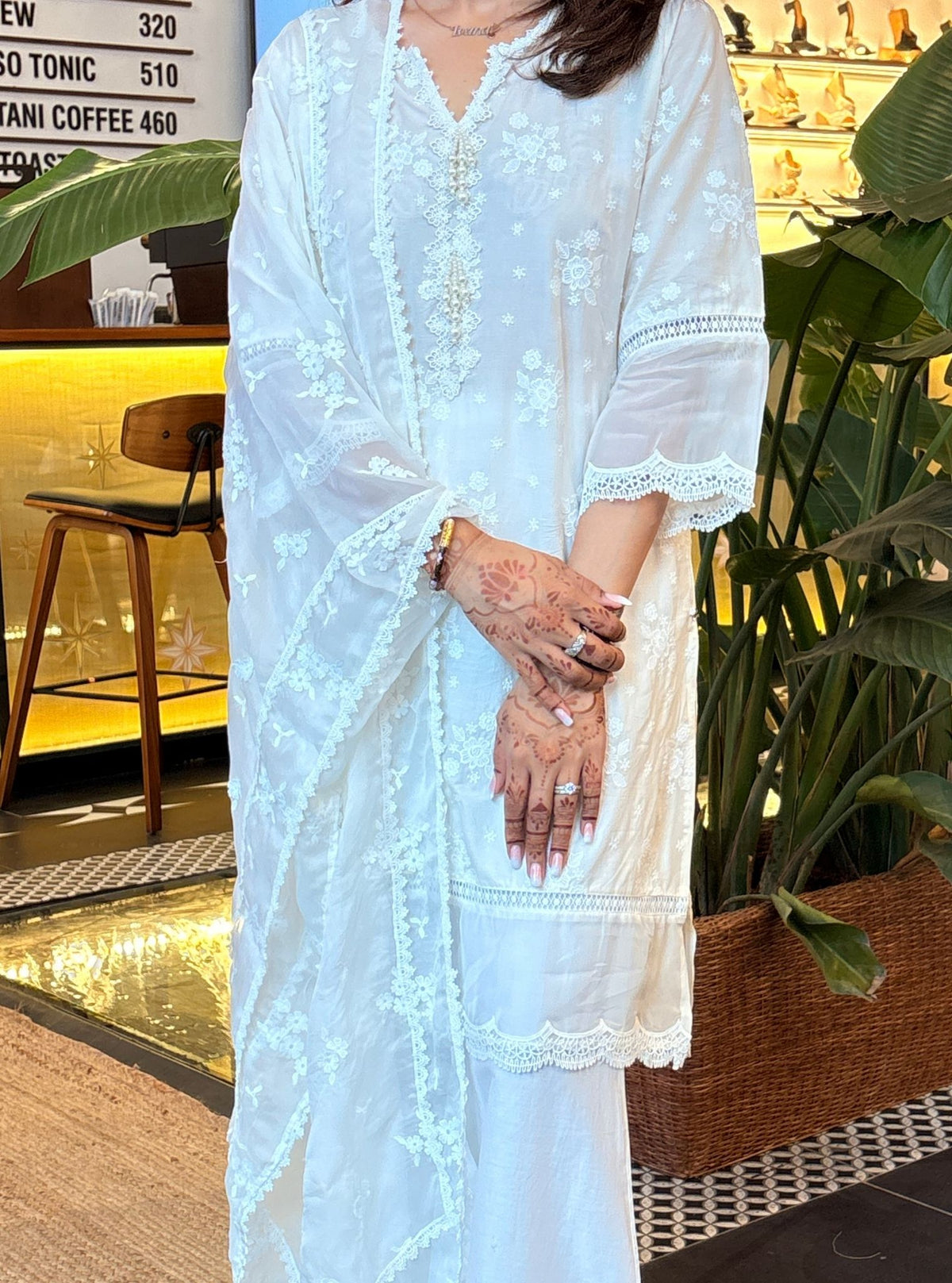 Emmie Supima Cotton White Kurta Set