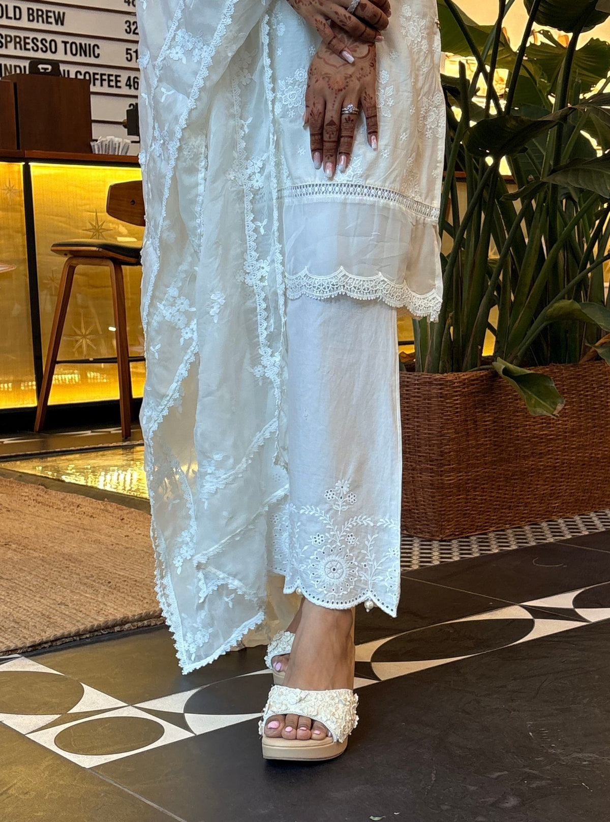 Emmie Supima Cotton White Kurta Set
