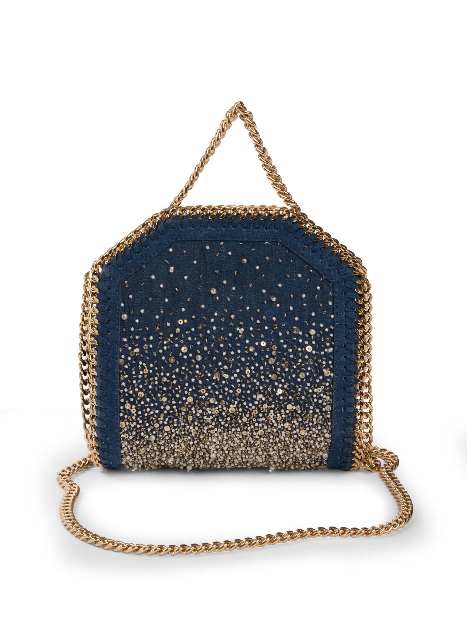 Denim Disco Hand Embroidered Sling Bag