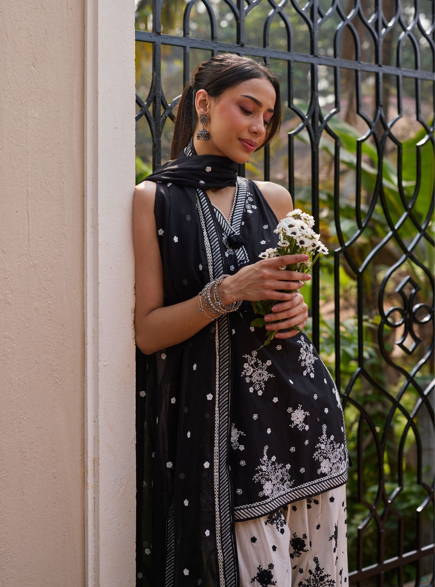 Liva Supima Cotton Black Kurta Set