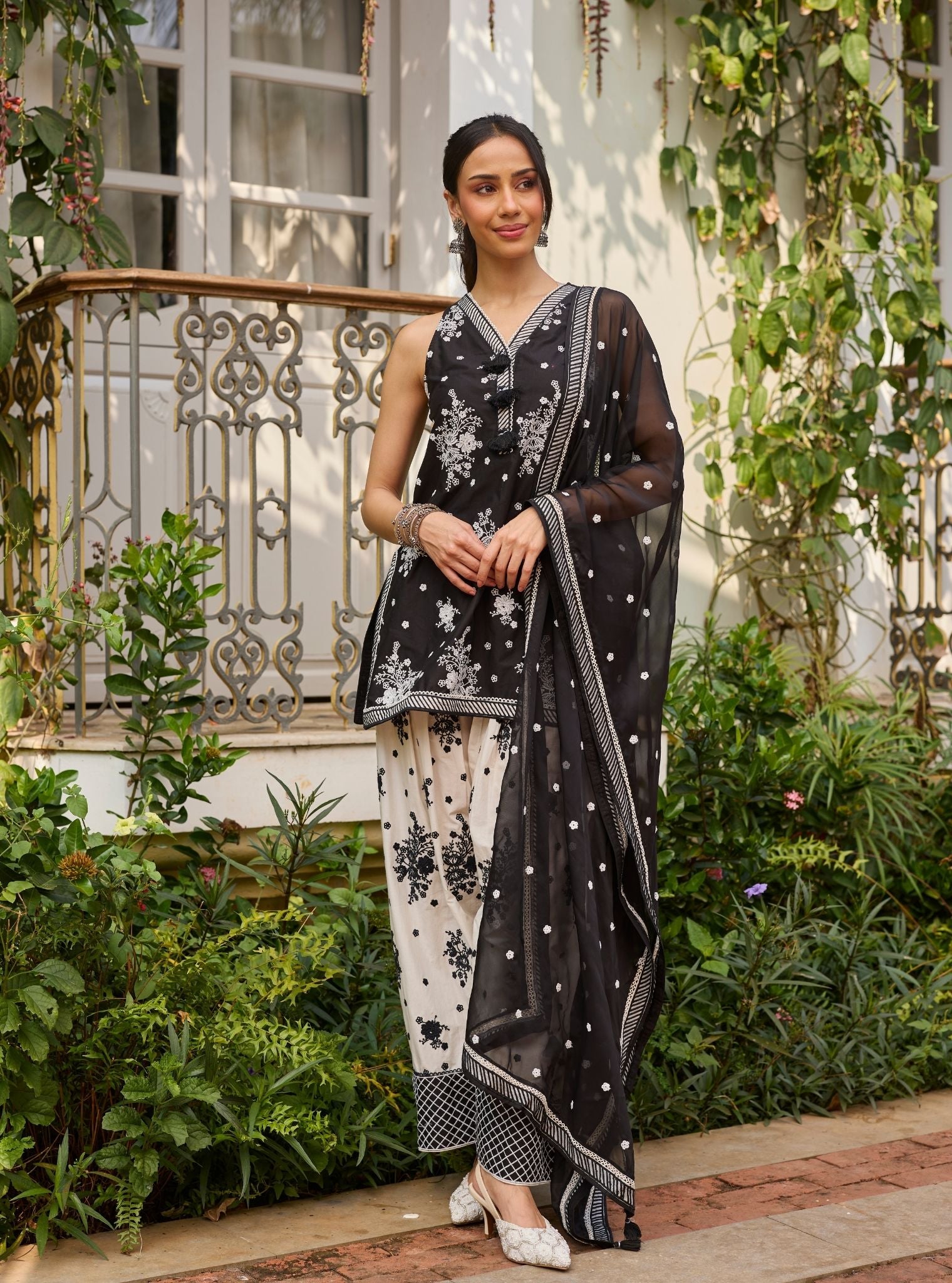 Liva Supima Cotton Black Kurta Set