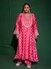 Elira Cupro Satin Fuschia Kurta Sets