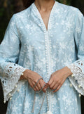 Corelli Supima Cotton Blue Kurta Set