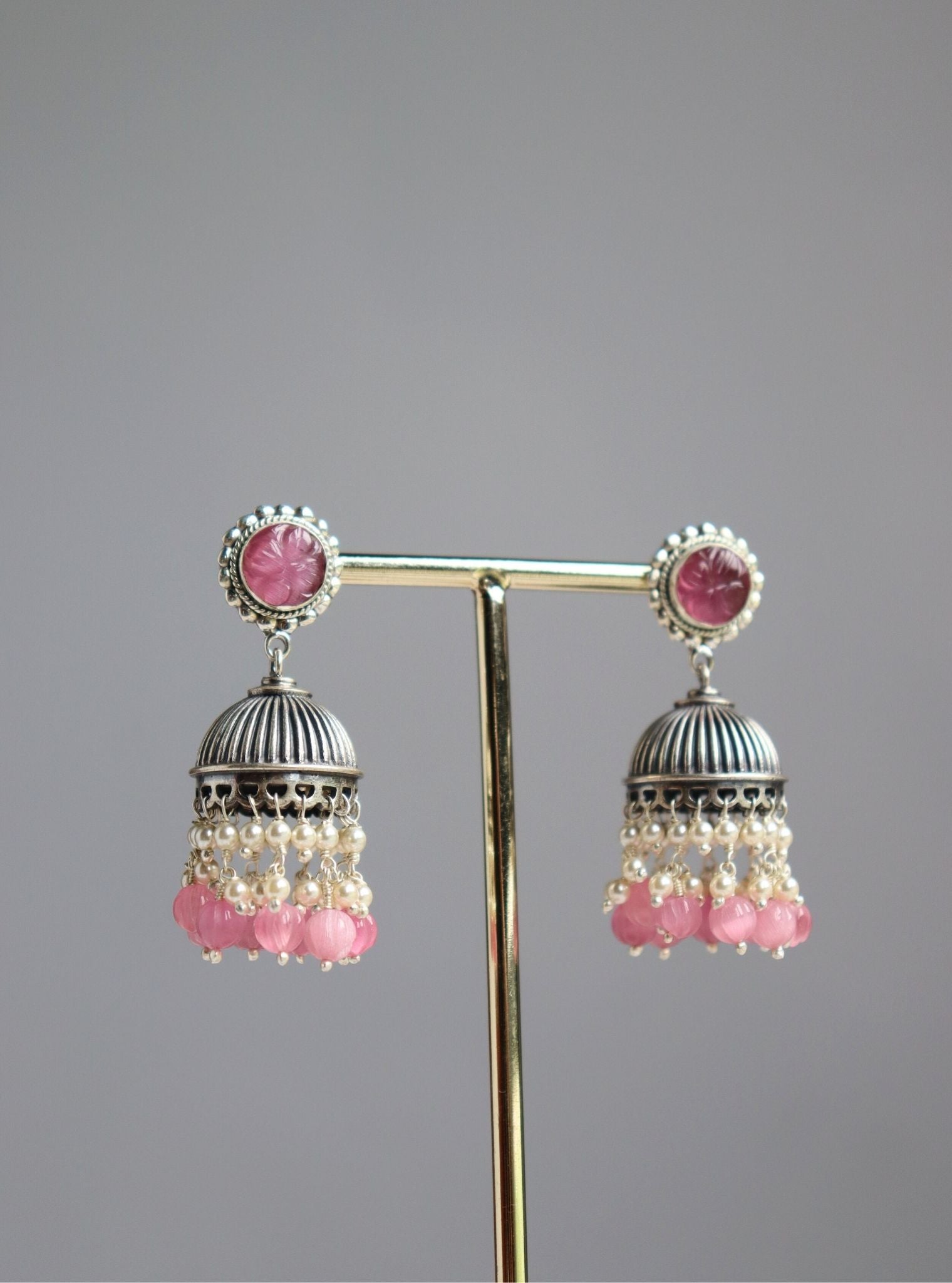 Jia Jhumka Pink