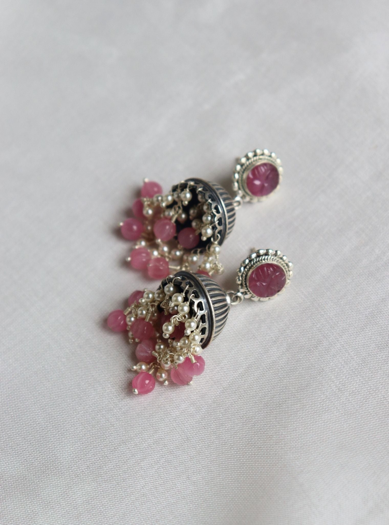 Jia Jhumka Pink