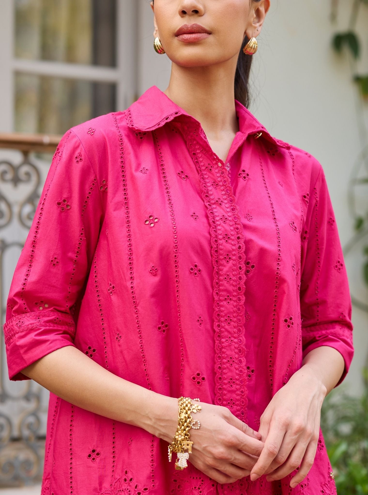 Tamara Supima Cotton Fuchsia Co-ord Set