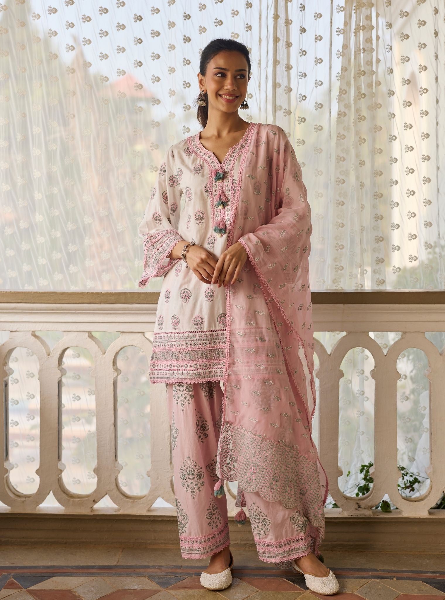 Ruo Supima Cotton White Kurta Set