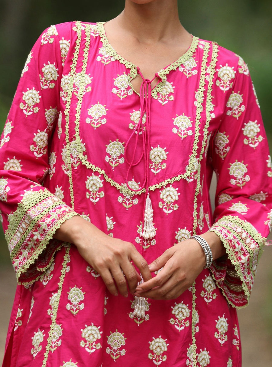 Alagi Supima Cotton White Kurta Set main image 0
