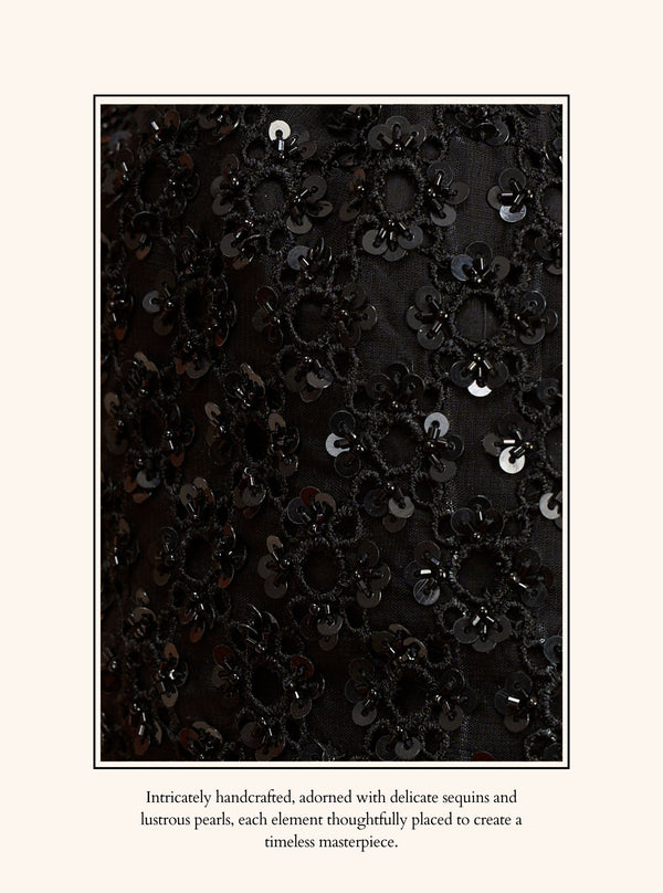 Mulmul Sneh Black Potli Bag