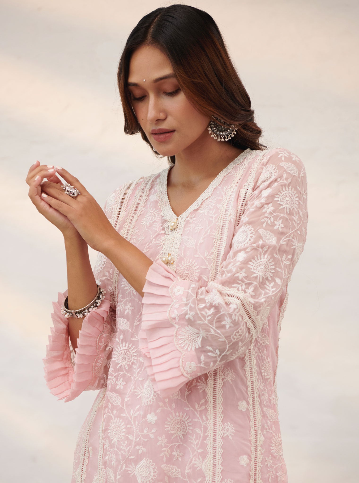 Mulmul Organza Dorset Kurta