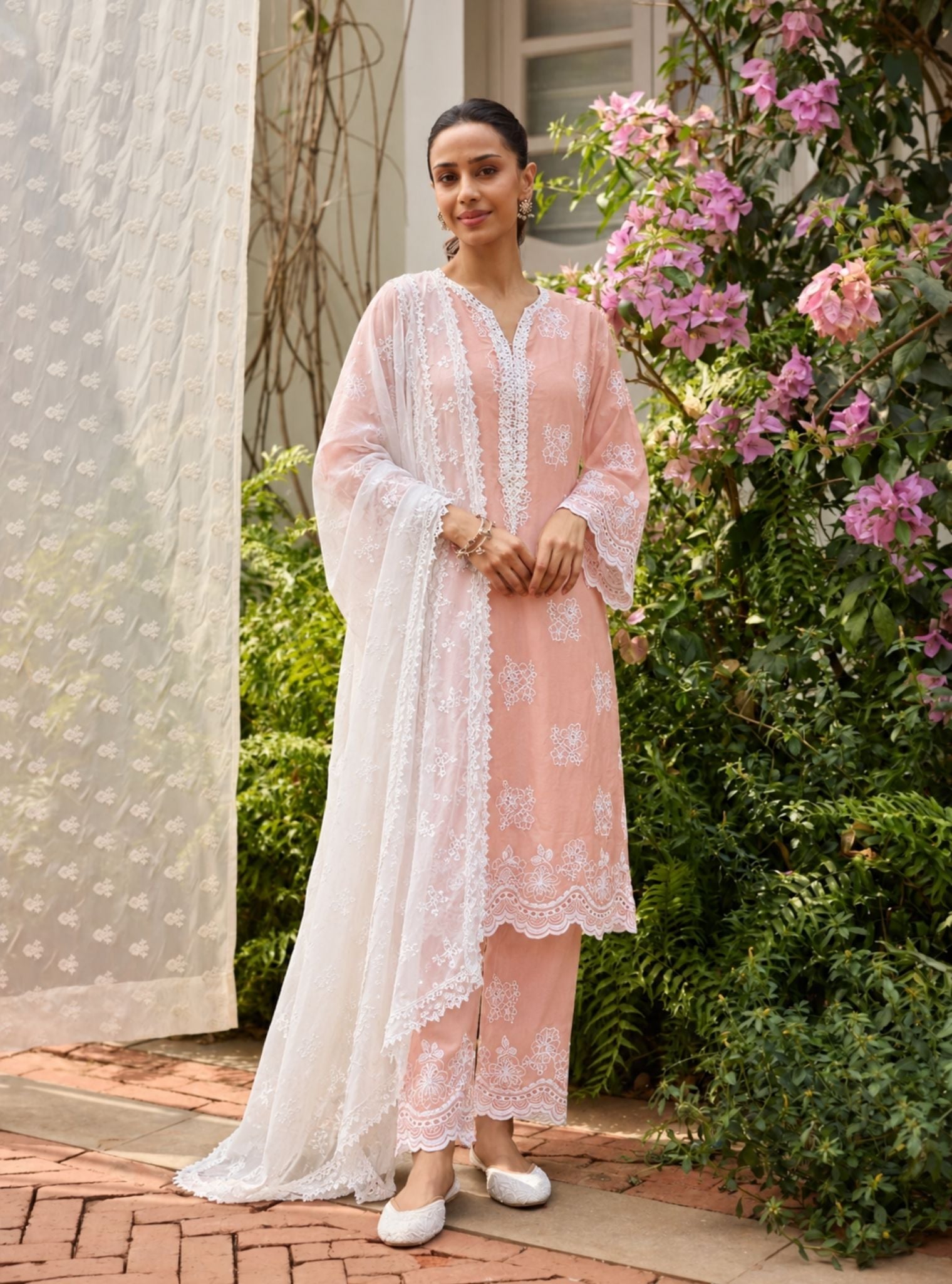 Risha Supima Cotton Biege Kurta Set