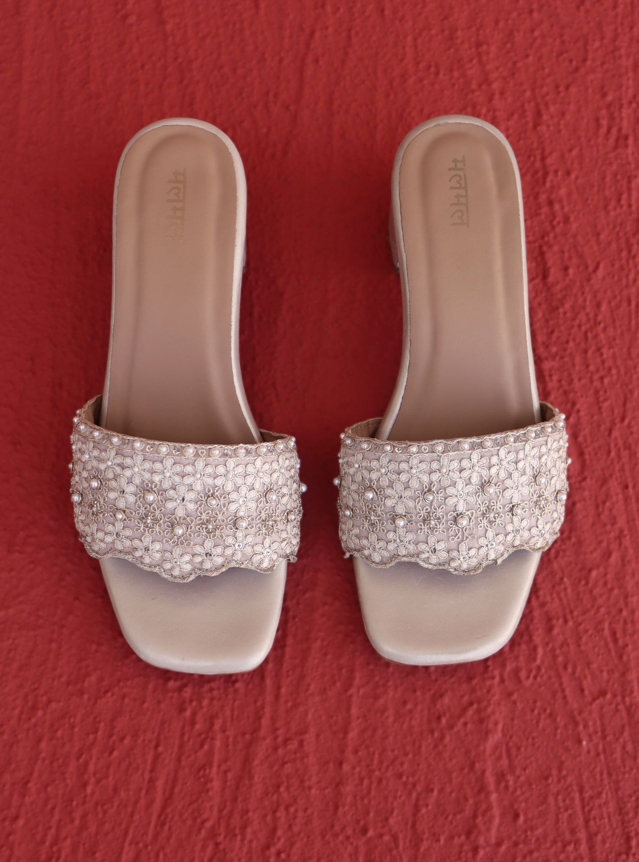 Aurora Gold Vegan Block Heel