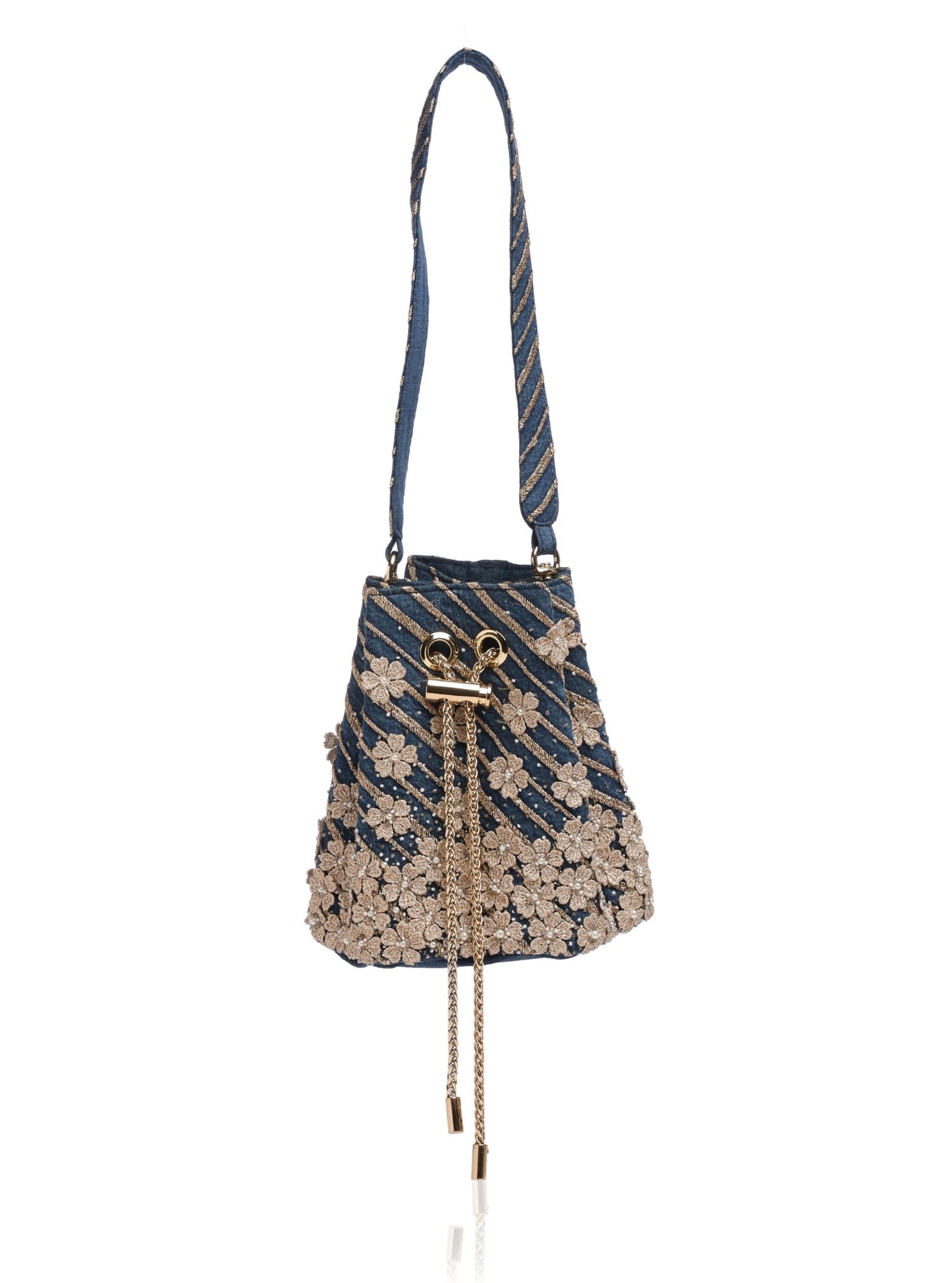 Uptown Girl Denim Potli Bag