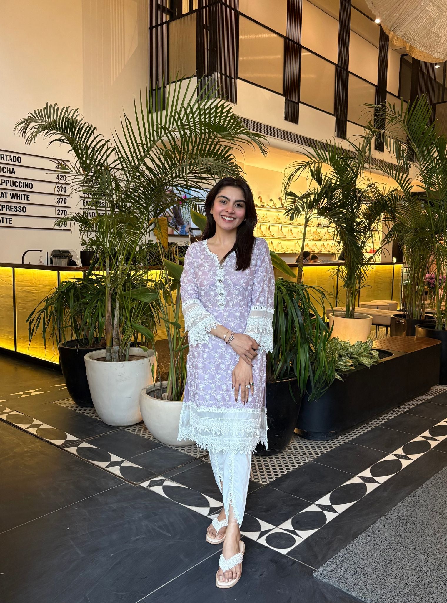 Ivy Supima Cotton Lilac Kurta Set