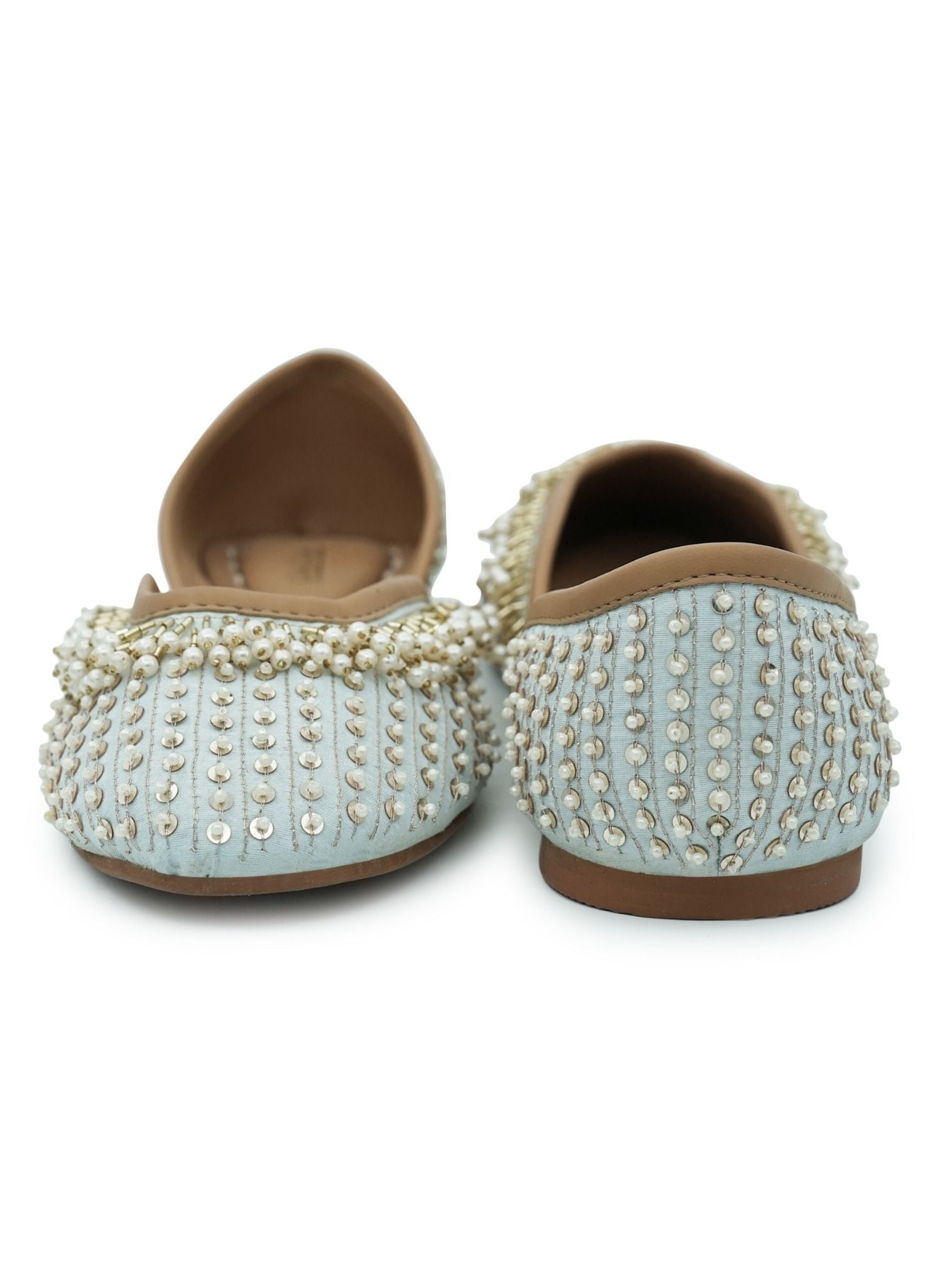Mulmul Aira Light Blue Vegan Jutti
